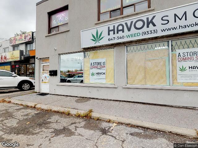 Street view for Havok Smoke, 650 Sheppard Ave W, North York ON