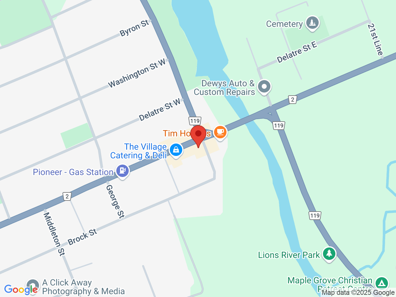 Street map for High Q, 105 Dundas St W Unit 1, Thamesford ON