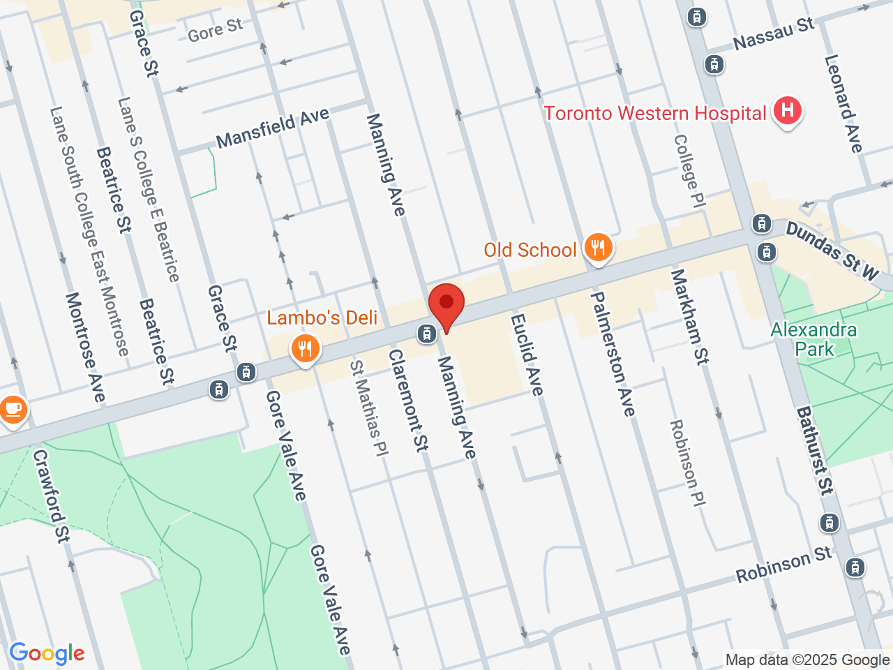 Street map for Himalaya Cannabis Toronto, 871 Dundas St W, Toronto ON