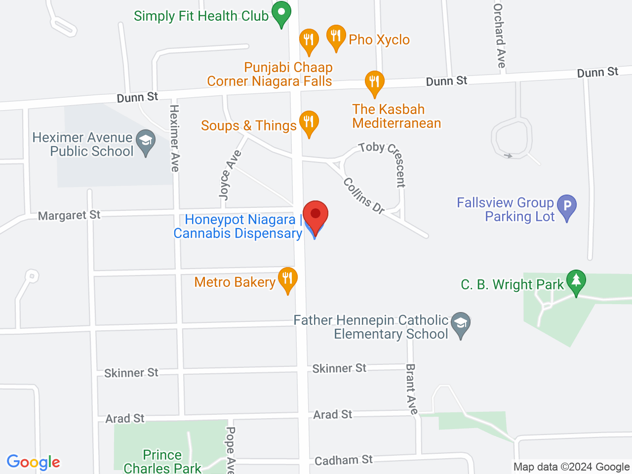 Street map for Honeypot Smoke Shop, 6832 Drummond Rd, Niagara Falls ON