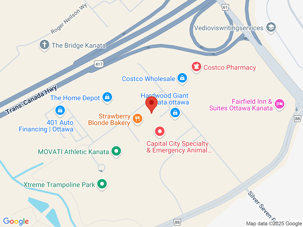 Street map for Hurbn Cannabis Company, 767 Silver Seven Rd Unit 26, Kanata ON