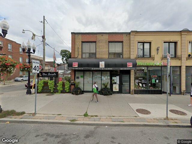 Street view for Insalata Cannabis Market, 1331 St Clair Ave W, Toronto ON
