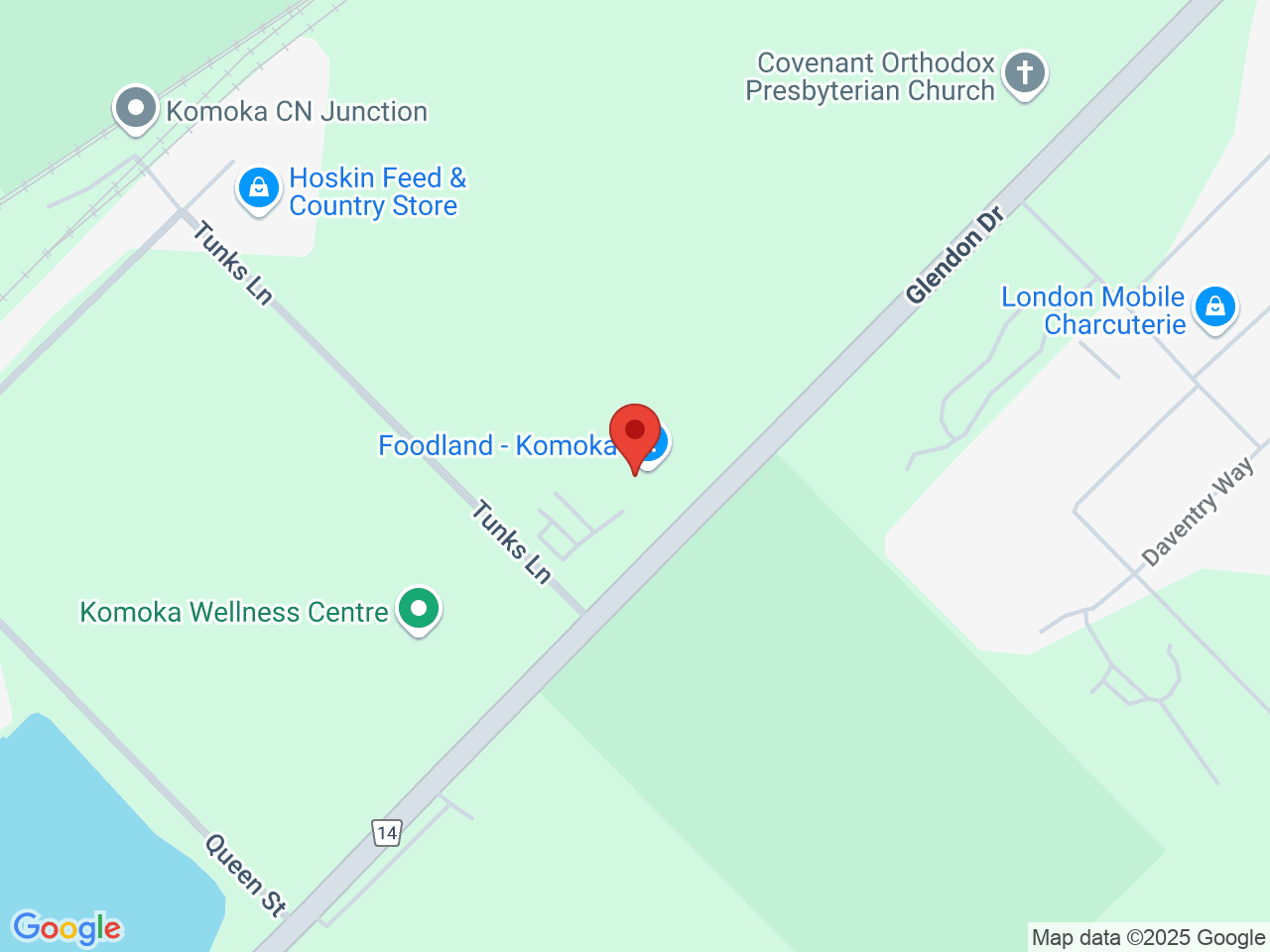 Street map for Inspired Cannabis Co., 10166 Glendon Dr Unit 204, Komoka ON