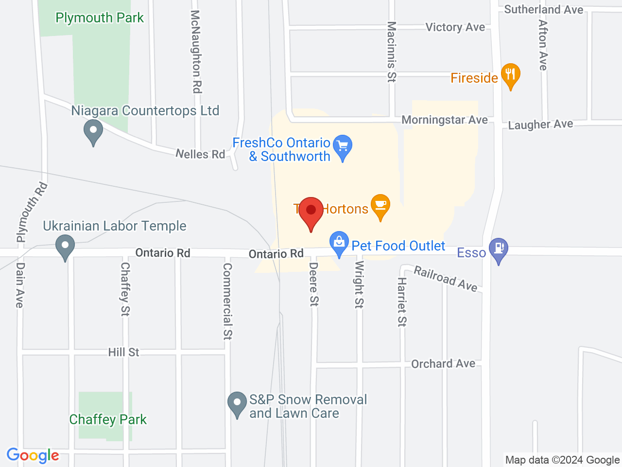 Street map for Inspired Cannabis Co., 825 Ontario Rd Unit 125, Welland ON