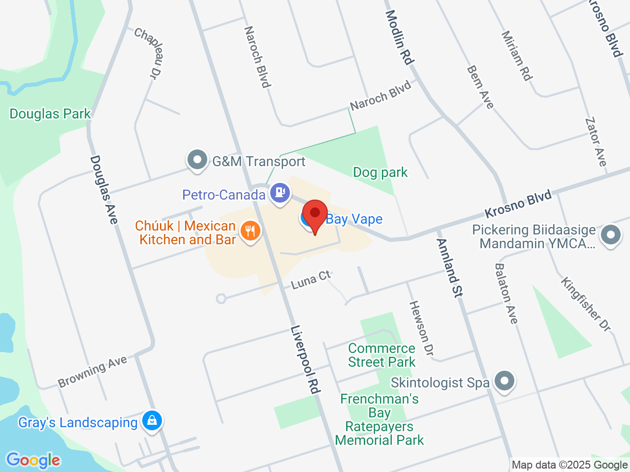 Street map for Lolly Cannabis, 715 Krosno Blvd, Pickering ON