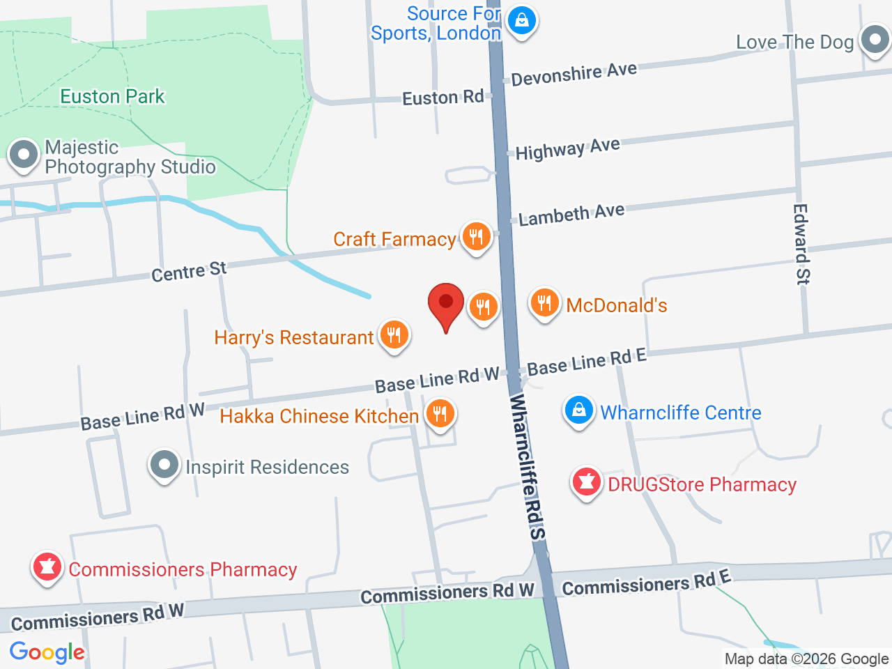 Street map for Lux Smoke Cannabis, 467 Wharncliffe Rd S, London ON