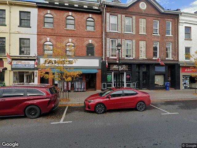 Street view for Mary J's Cannabis, 38 King St W, Cobourg ON