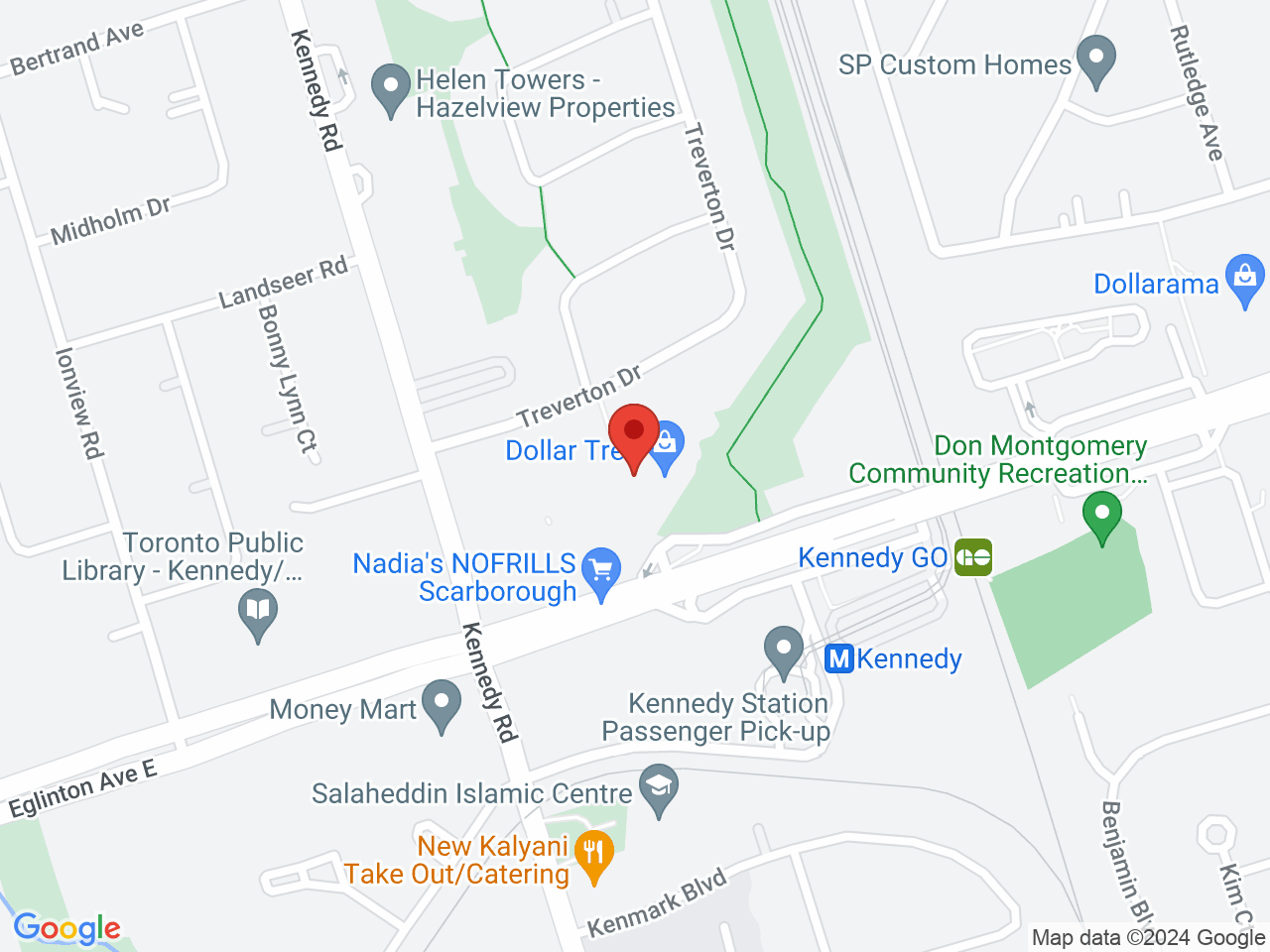 Street map for T.O. Smokes, 2432 Eglinton Ave E, Scarborough ON