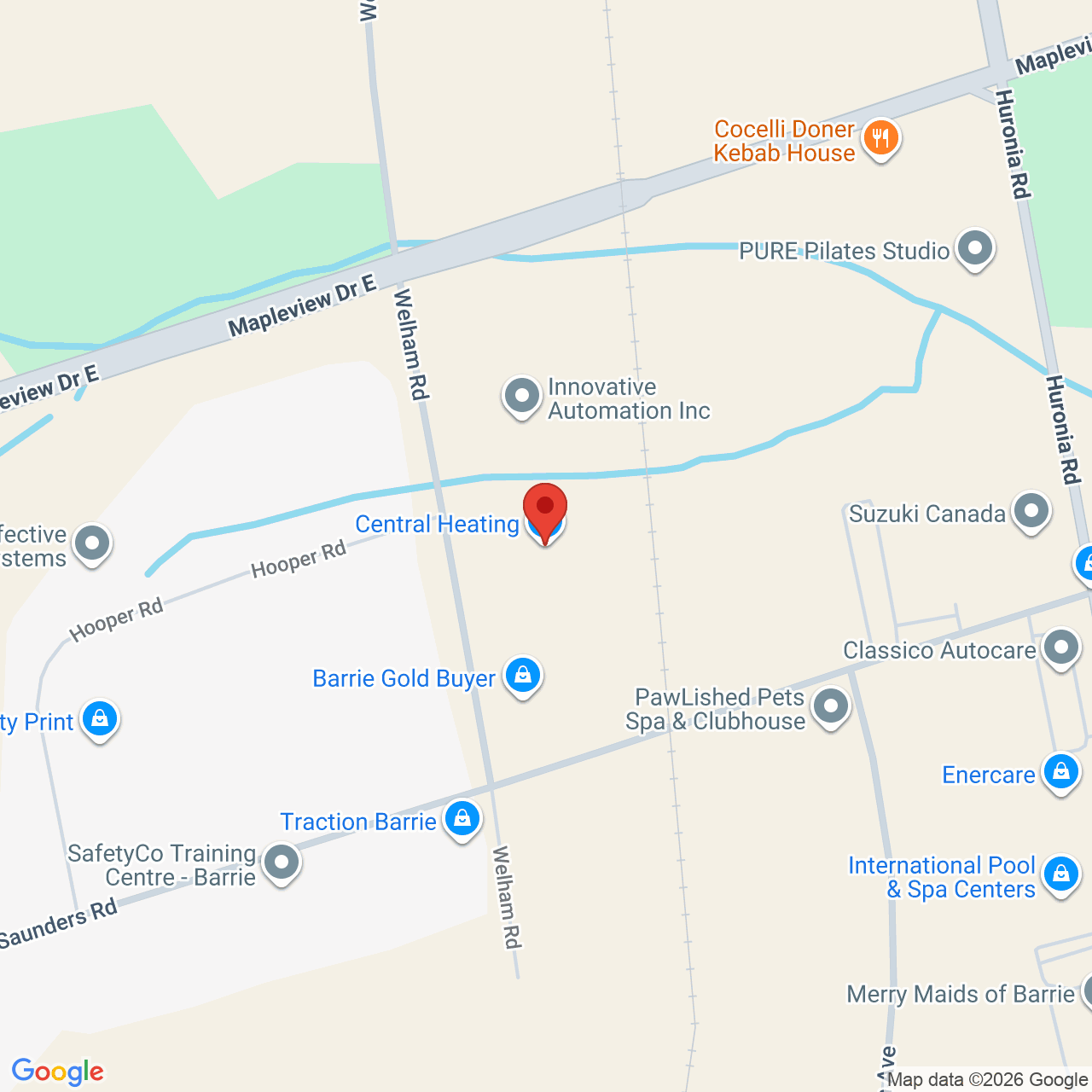 Street map for Mellow Malibu, 647 Welham Rd #10, Barrie ON