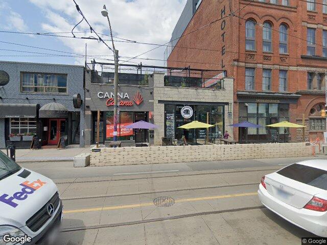 Street view for Canna Cabana, 698 Queen St E, Toronto ON