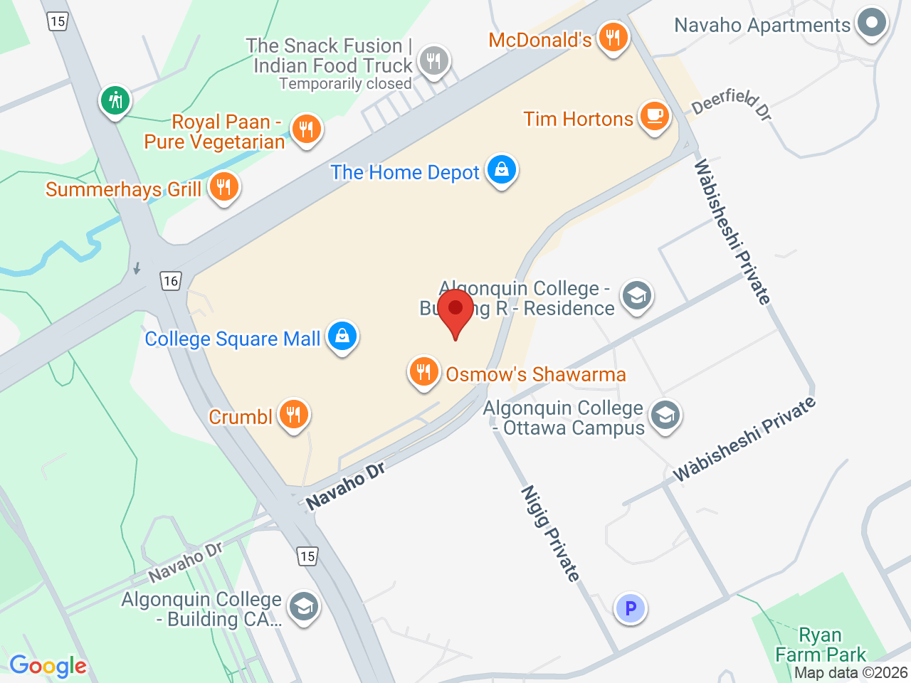 Street map for One Plant, 