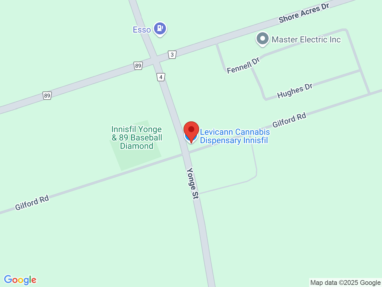 Street map for Levicann, 5417 Yonge St Unit 1, Gilford ON