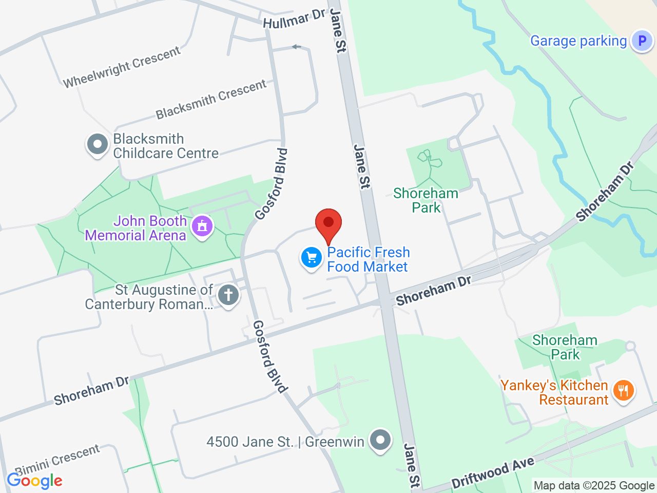 Street map for Moksha Cannabis, 4720 Jane St, North York ON