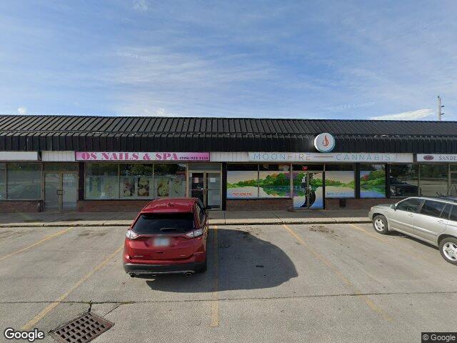 Street view for Moonfire Cannabis Owen Sound, 1050 2nd Ave E, Owen Sound ON