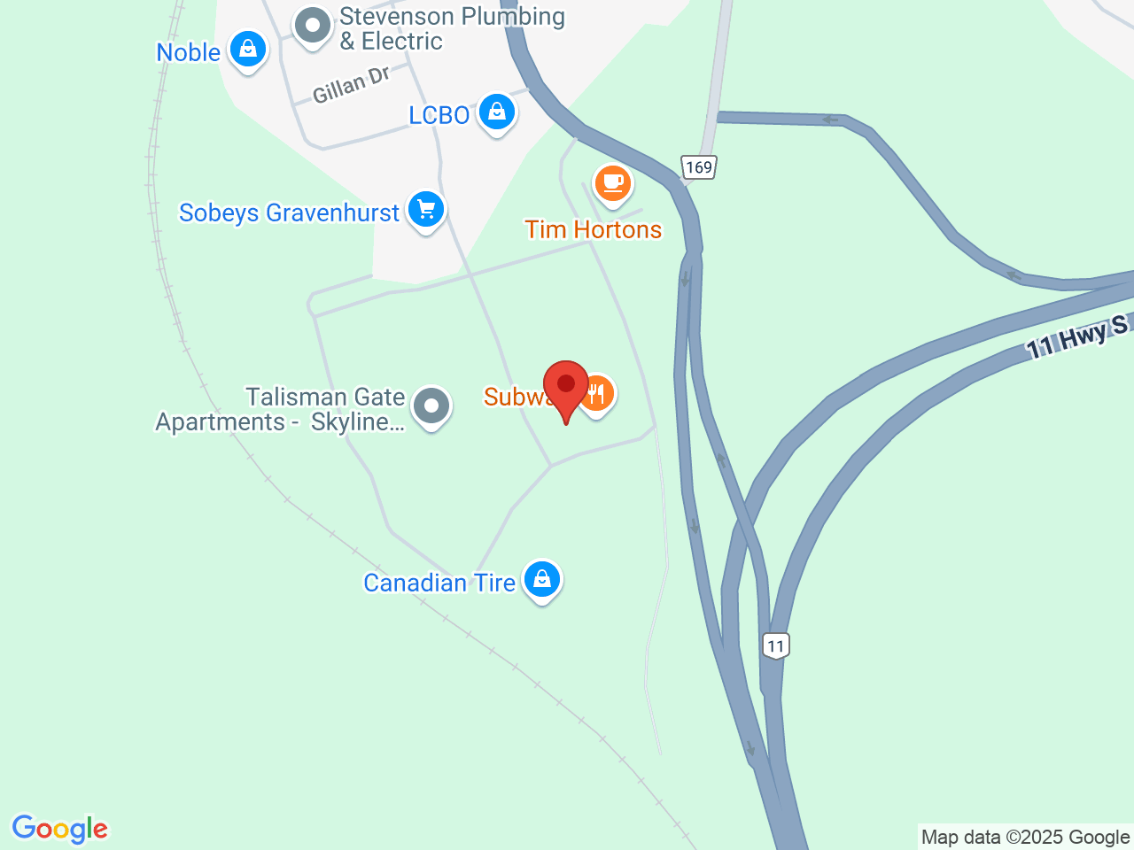 Street map for Kasa Kana, 351 Talisman Dr Unit #6, Gravenhurst ON