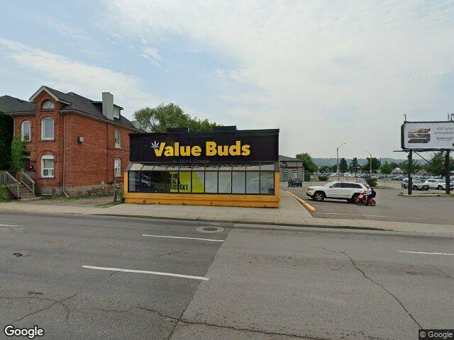 Street view for Value Buds, 631 King St W, Hamilton ON