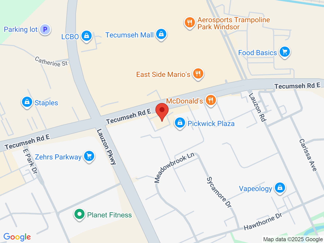 Street map for One Plant, 