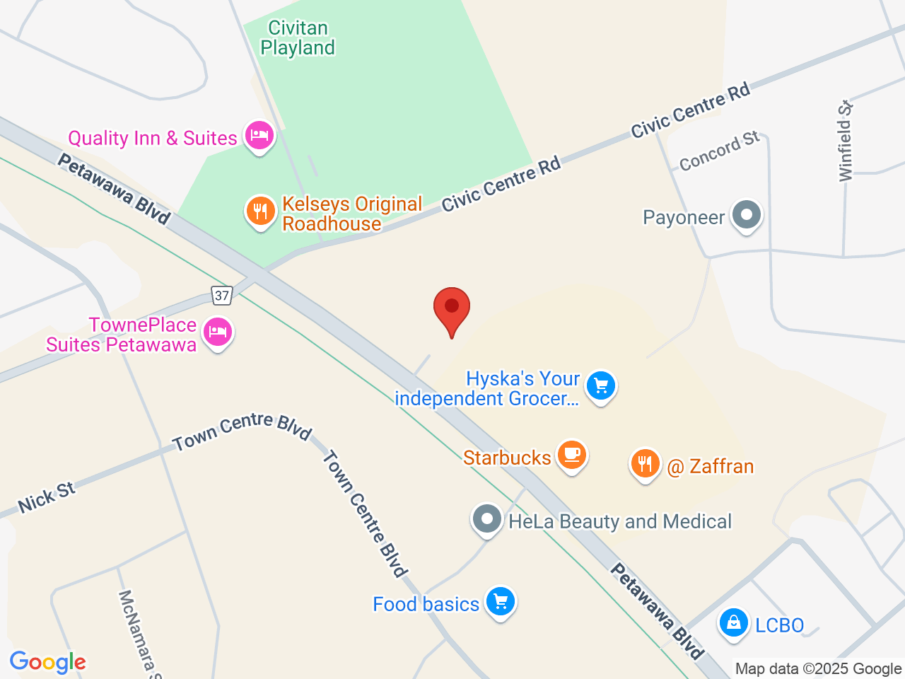 Street map for Prairie And Luna Cannabis Co., 3067 Petawawa Blvd Unit 2, Petawawa ON