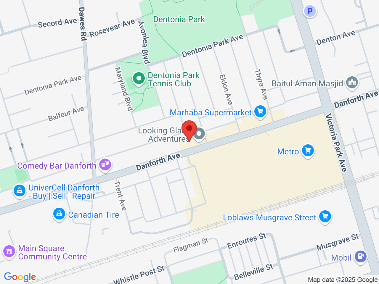 Street map for Premium Cannabis Inc., 2934 Danforth Ave, Toronto ON