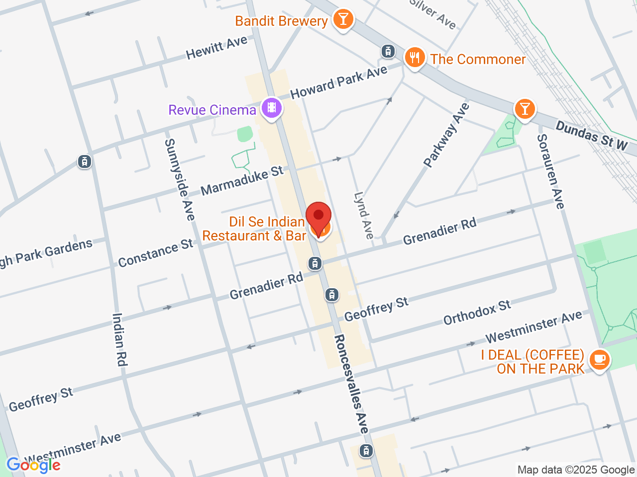 Street map for Purple Tree Cannabis, 337 Roncesvalles Ave, Toronto ON