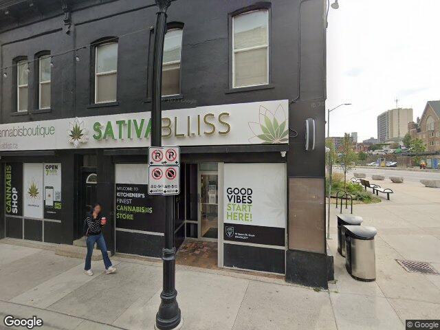 Street view for Sativa Bliss Cannabis Boutique, 57 Queen St South, Kitchener ON