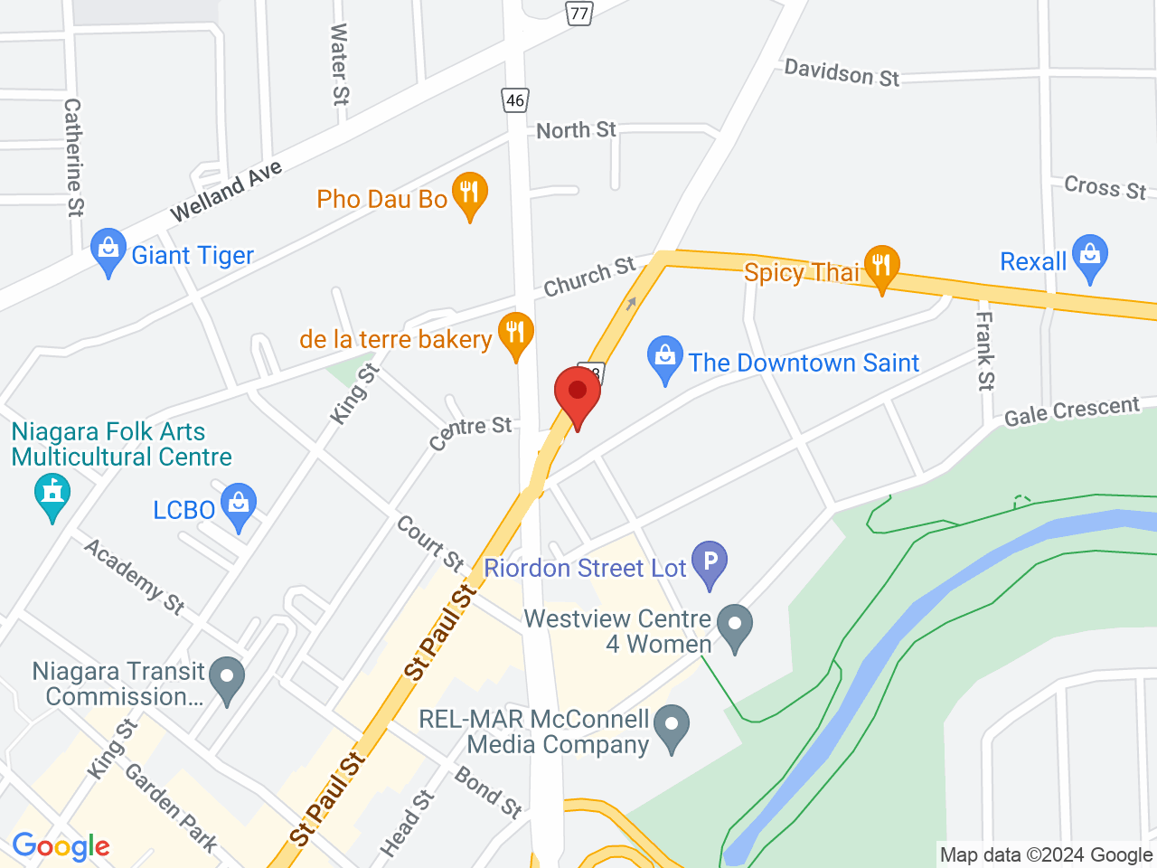 Street map for Sativa Bliss Cannabis Boutique, 11 Queenston St, St Catharines ON