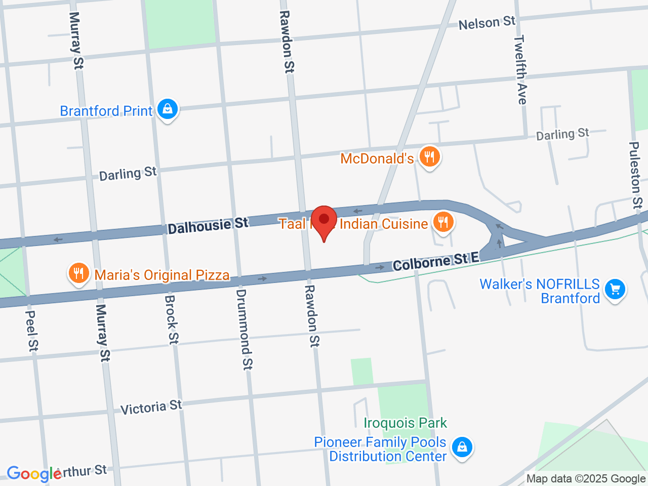 Street map for Highlife Cannabis, 10 Stanley St, Brantford ON