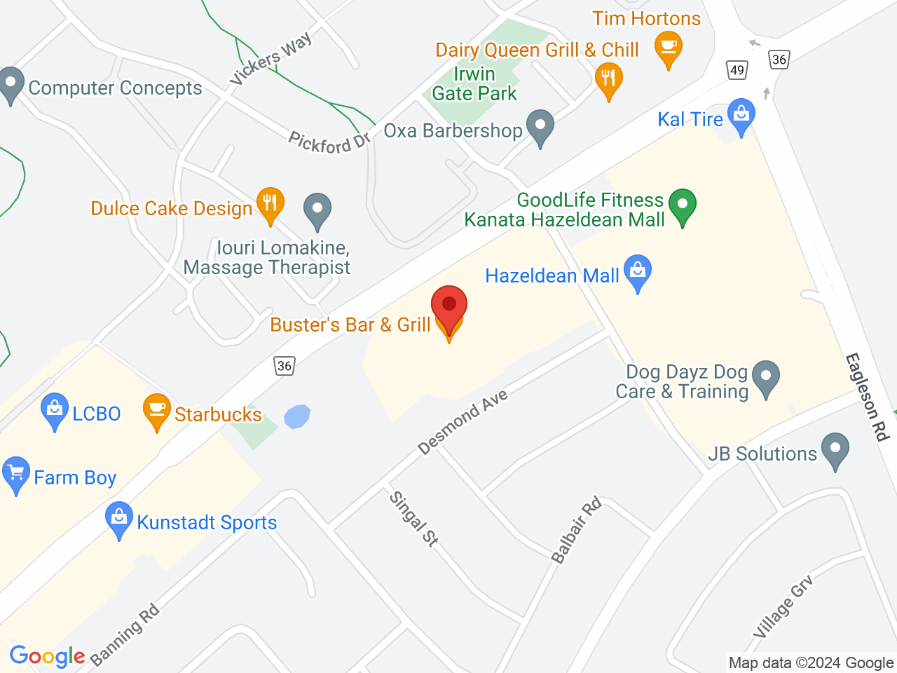Street map for ShinyBud Cannabis Co., 420 Hazeldean Rd, Kanata ON