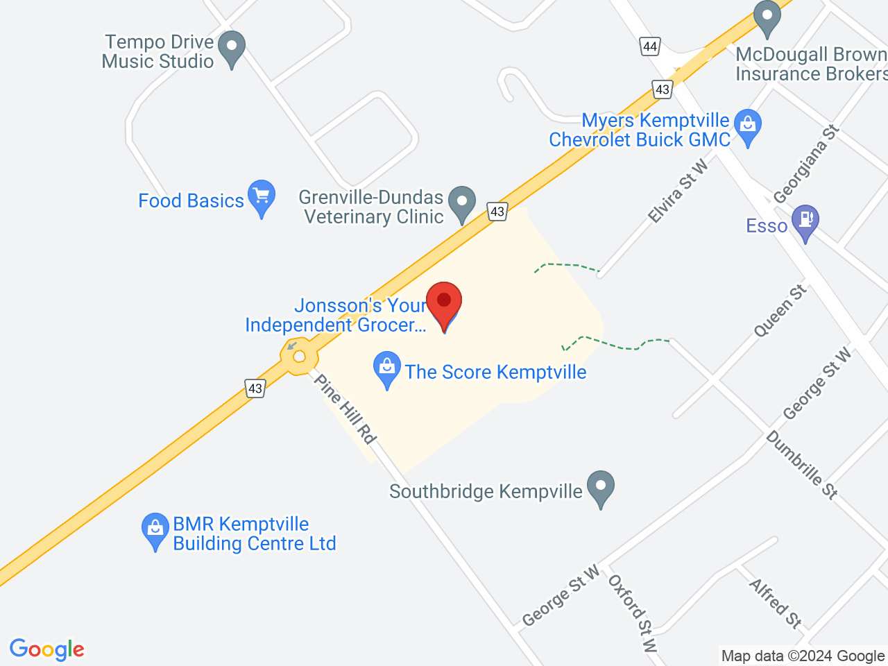 Street map for ShinyBud Cannabis Co., 2600 County Road 43 Unit 32D, Kemptville ON
