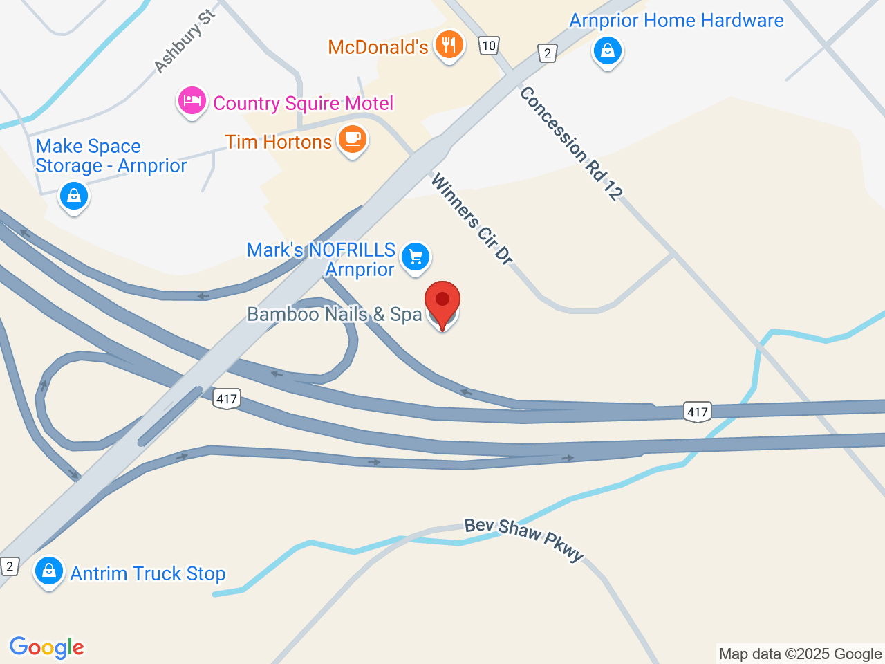 Street map for One Plant, 39 Winners Circle Dr., Unit 9, Arnprior ON