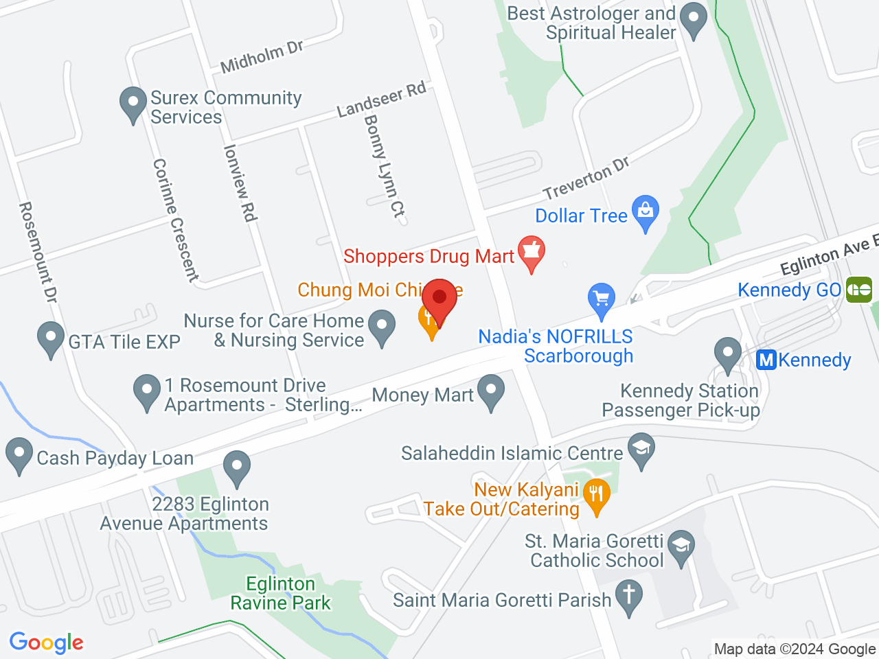 Street map for Soul Rebel Cannabis Co., 2416 Eglinton Ave E, Scarborough ON