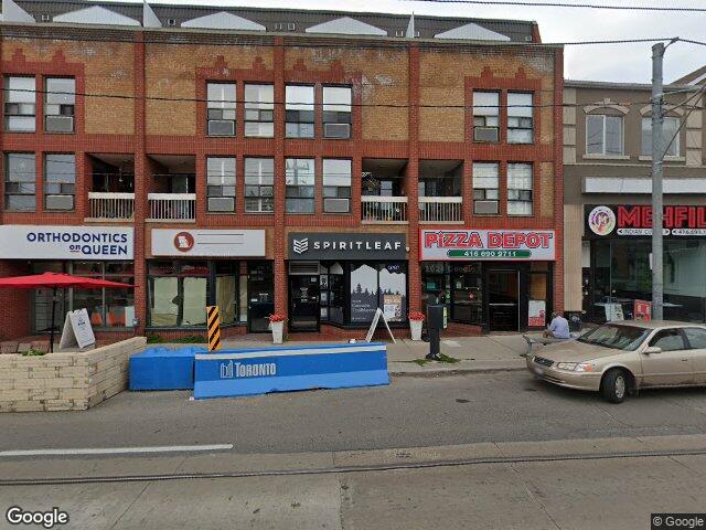 Street view for Spiritleaf 2116 Queen St. E, Unit J, 2116 Queen St. E, Unit J, Toronto ON