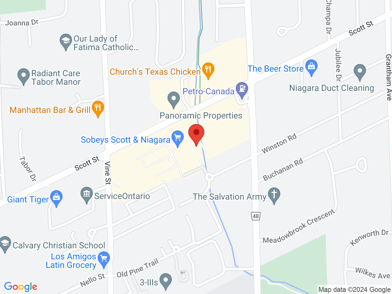 Street map for Spiritleaf, 400 Scott St., Unit C2, St Catharines ON
