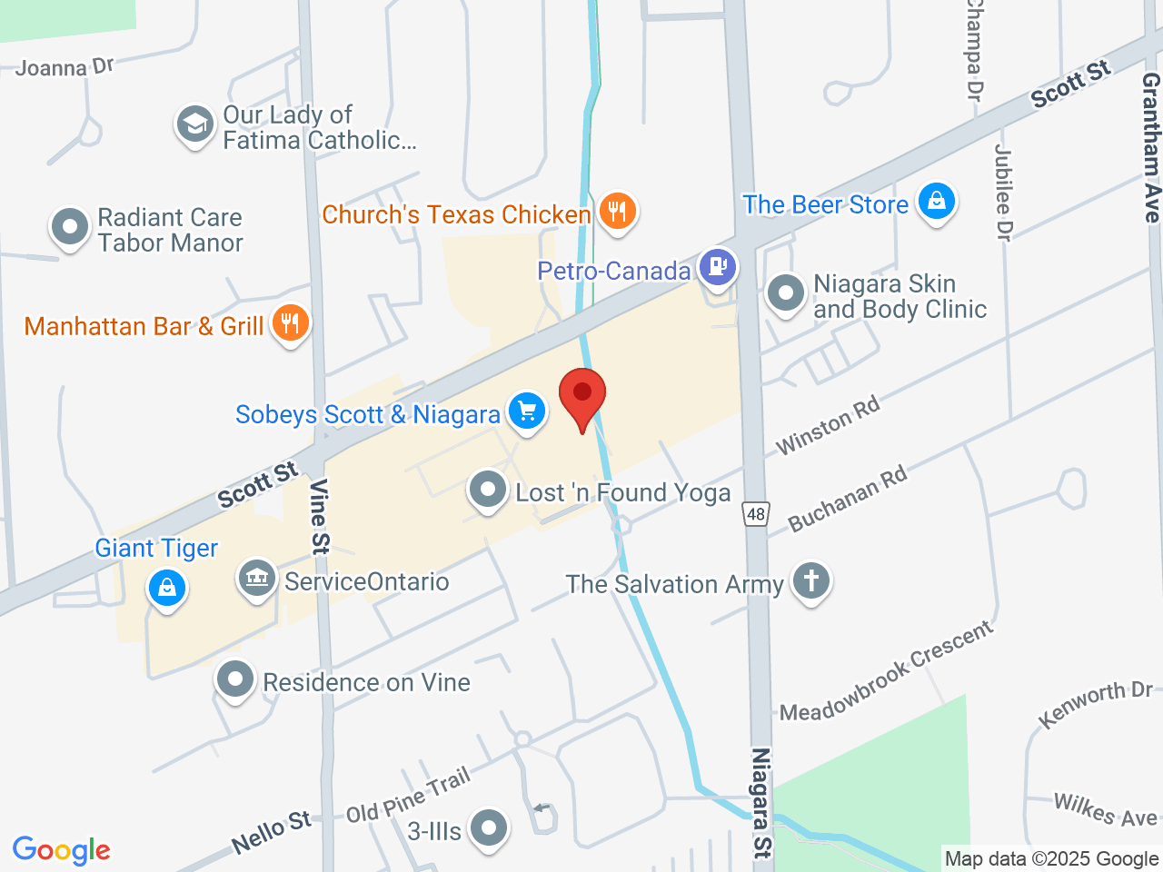 Street map for Spiritleaf, 400 Scott St., Unit C2, St Catharines ON