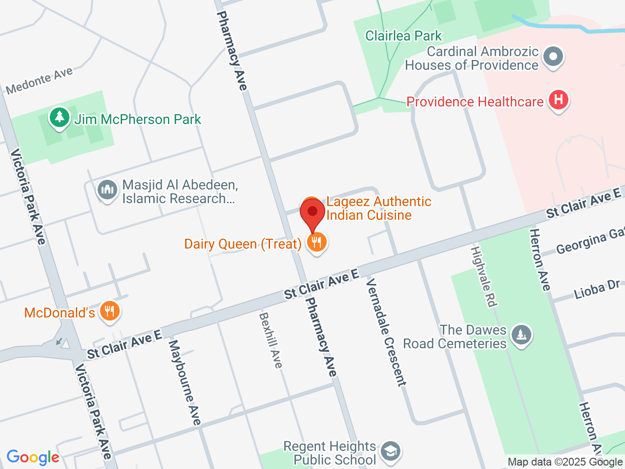 Street map for Stok'd Cannabis, 631 Pharmacy Ave, Scarborough ON