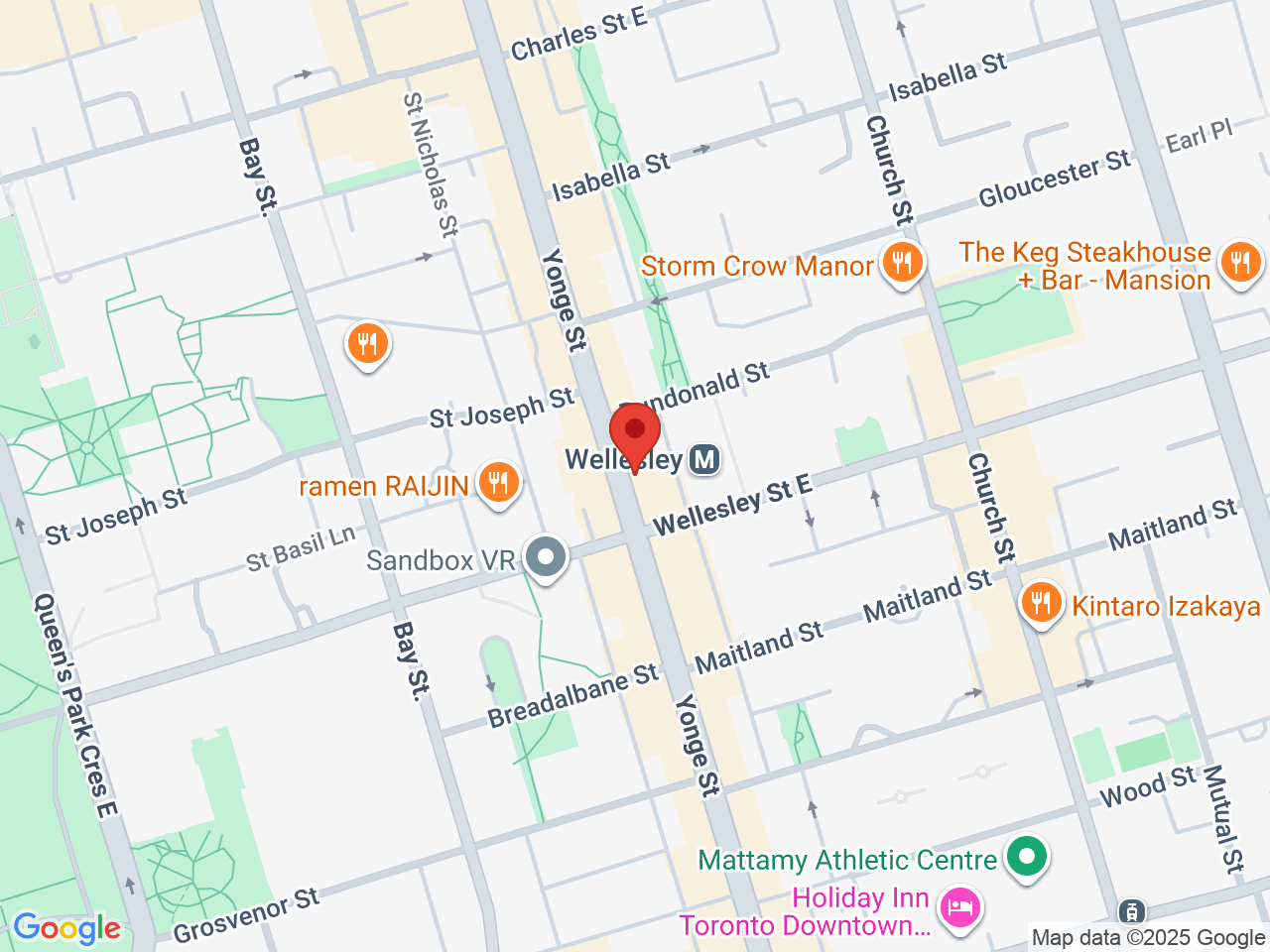 Street map for Puffs Haven, 569 Yonge St, Toronto ON