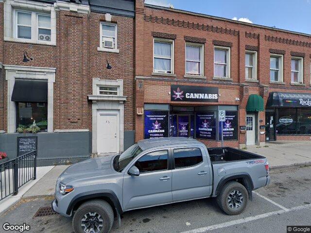 Street view for T Cannabis, 4 Russell St E, Smiths Falls ON