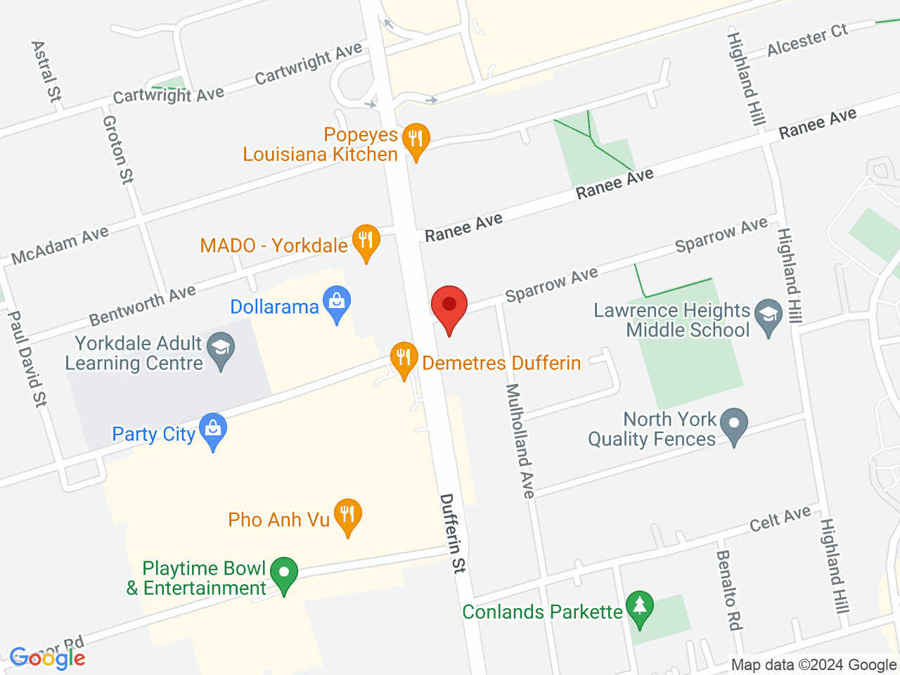 Street map for Take Me Home Cannabis, 3257 Dufferin St, North York ON