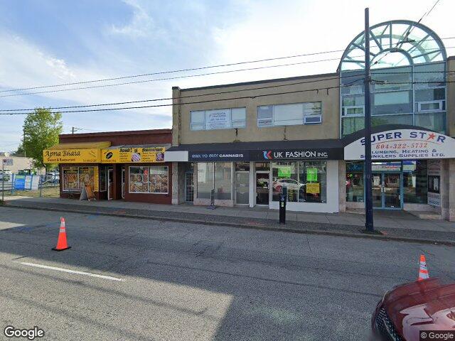 Street view for Sea to Sky Cannabis, 6636 Fraser St, Vancouver BC