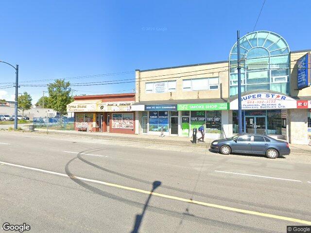 Street view for Sea to Sky Cannabis, 6636 Fraser St, Vancouver BC