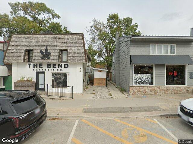 Street view for The Bend Cannabis Co., 19 Main St W, Grand Bend ON
