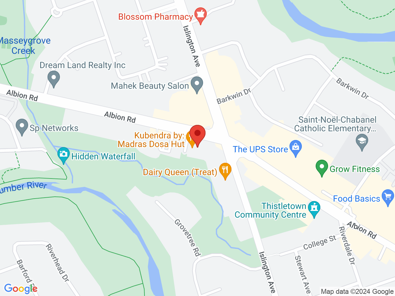 Street map for Cost Cannabis, 1123 Albion Rd., Unit 3, Etobicoke ON