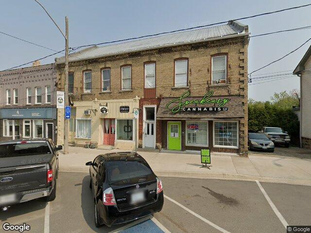 Street view for Speakeasy Cannabis, 62 Stanley St, Ayr ON