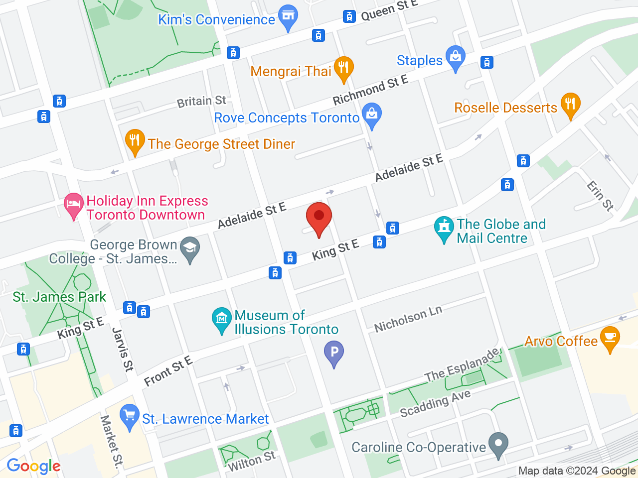 Street map for The House of Cannabis, 244 King St E, Toronto ON