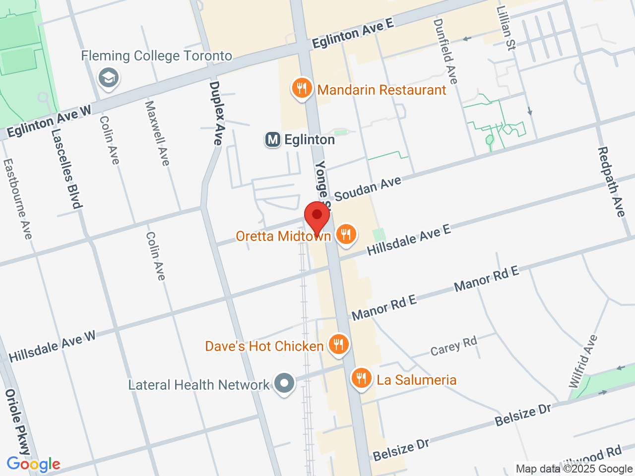 Street map for Fogtown Flower Shop, 2152 Yonge St, Toronto ON