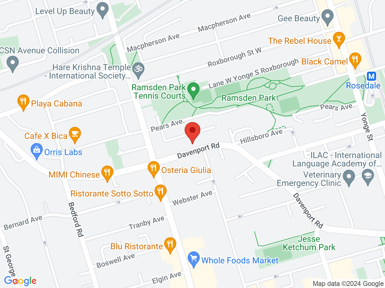 Street map for Thermodynamix Cannabis Inc., 178 Davenport Rd, Toronto ON