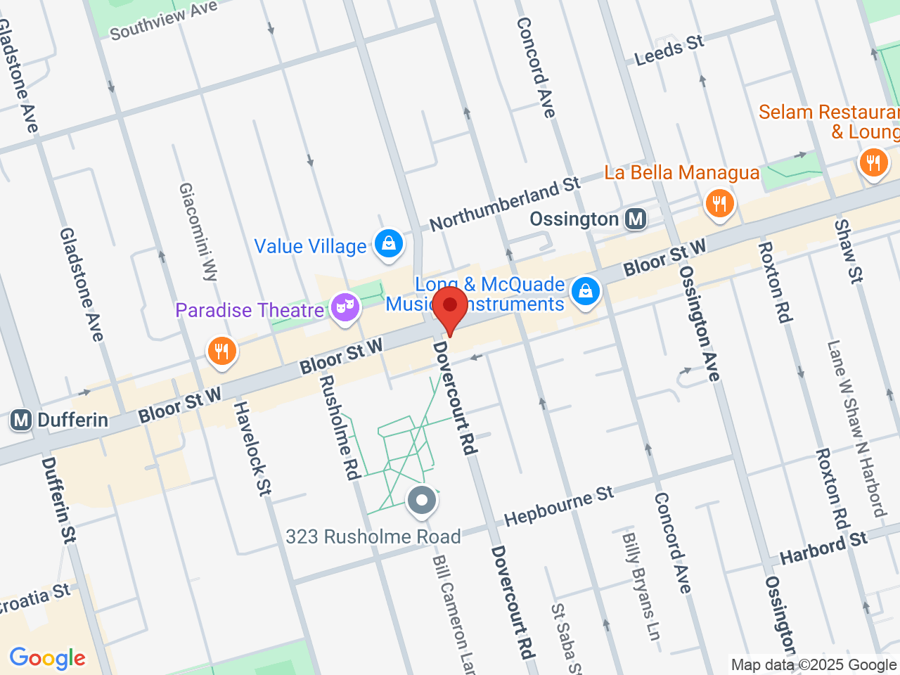 Street map for Tokyo Smoke, 979 Bloor St W, Toronto ON