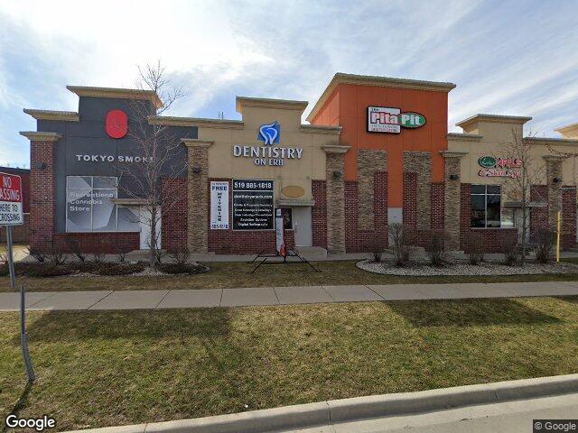 Street view for Tokyo Smoke Waterloo Commons, 655 Erb St W, Waterloo ON