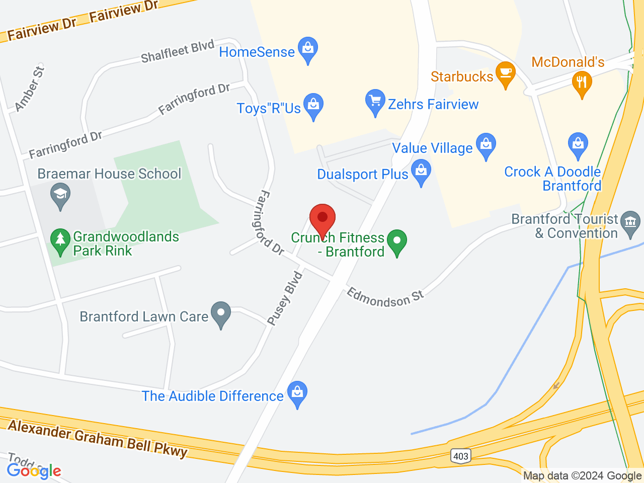Street map for Tonik Cannabis, 560 West St Unit B, Brantford ON
