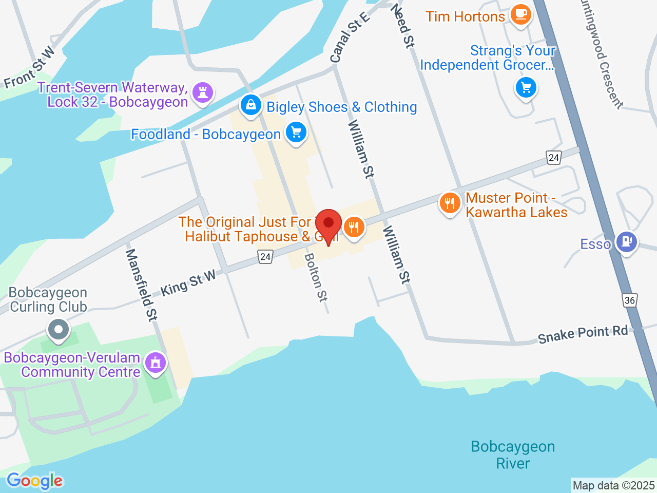 Street map for Docks Cannabis, 7 King St E, Bobcaygeon ON